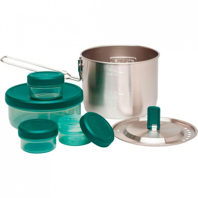 Набор походной посуды STANLEY ADVENTURE 0,95L/0,38L/0,04L стальной 10-02292-002