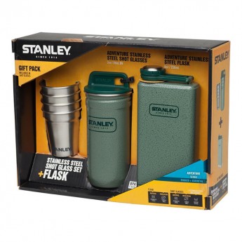 Набор: стопки STANLEY ADVENTURE 0,59L + фляга STANLEY ADVENTURE 0,23L 10-01883-002 зеленый