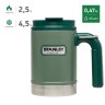 Термокружка STANLEY CLASSIC 0,47L зеленый 10-01693-003