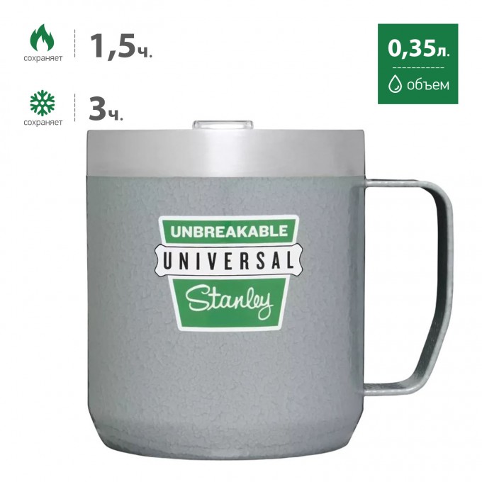 Термокружка STANLEY MILESTONES 1960 0,35L серо-голубой 10-09366-240