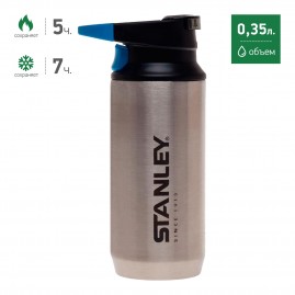 Термокружка STANLEY MOUNTAIN 0,35L с карабином 10-02284-003 стальной