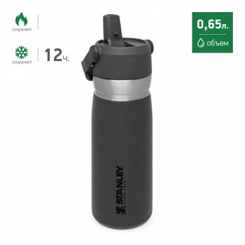 Термобутылка STANLEY GO ICEFLOW 0,65L 10-09697-008 серый