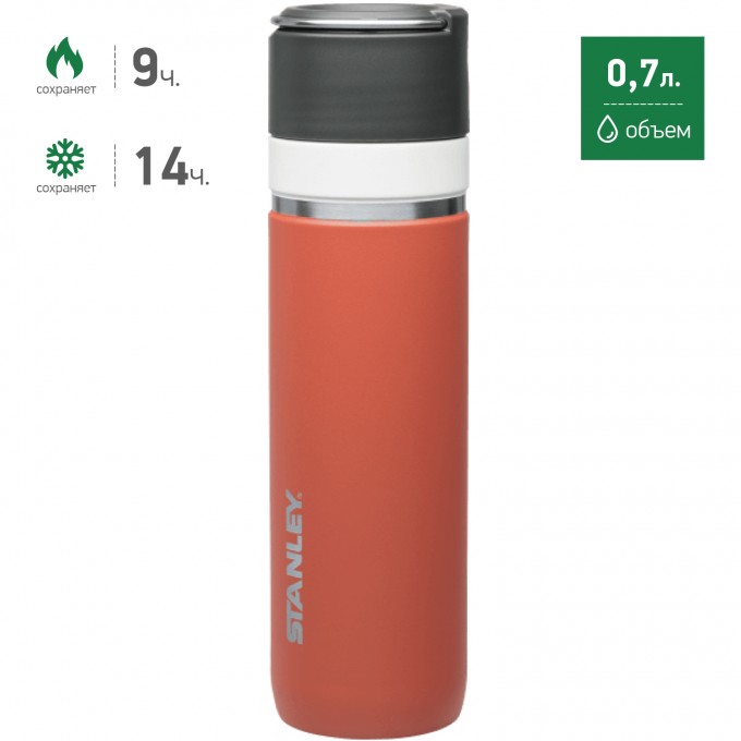 Термокружка STANLEY CERAMIVAC 0,7L коралловый 10-03108-012