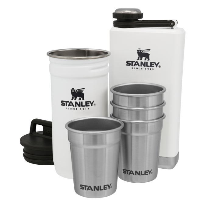 Набор: стопки STANLEY ADVENTURE 0,59L + фляга STANLEY ADVENTURE 0,23L белый 10-01883-036