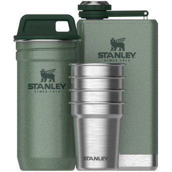 Набор: стопки STANLEY ADVENTURE 0,59L + фляга STANLEY ADVENTURE 0,23L 10-01883-058 зеленый